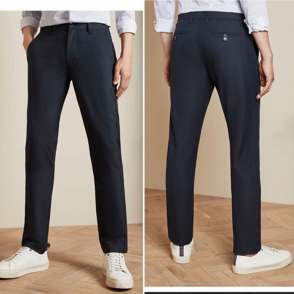 TED BAKER LONDON Espresso Brown Speck Semi Plain Trouser-34R